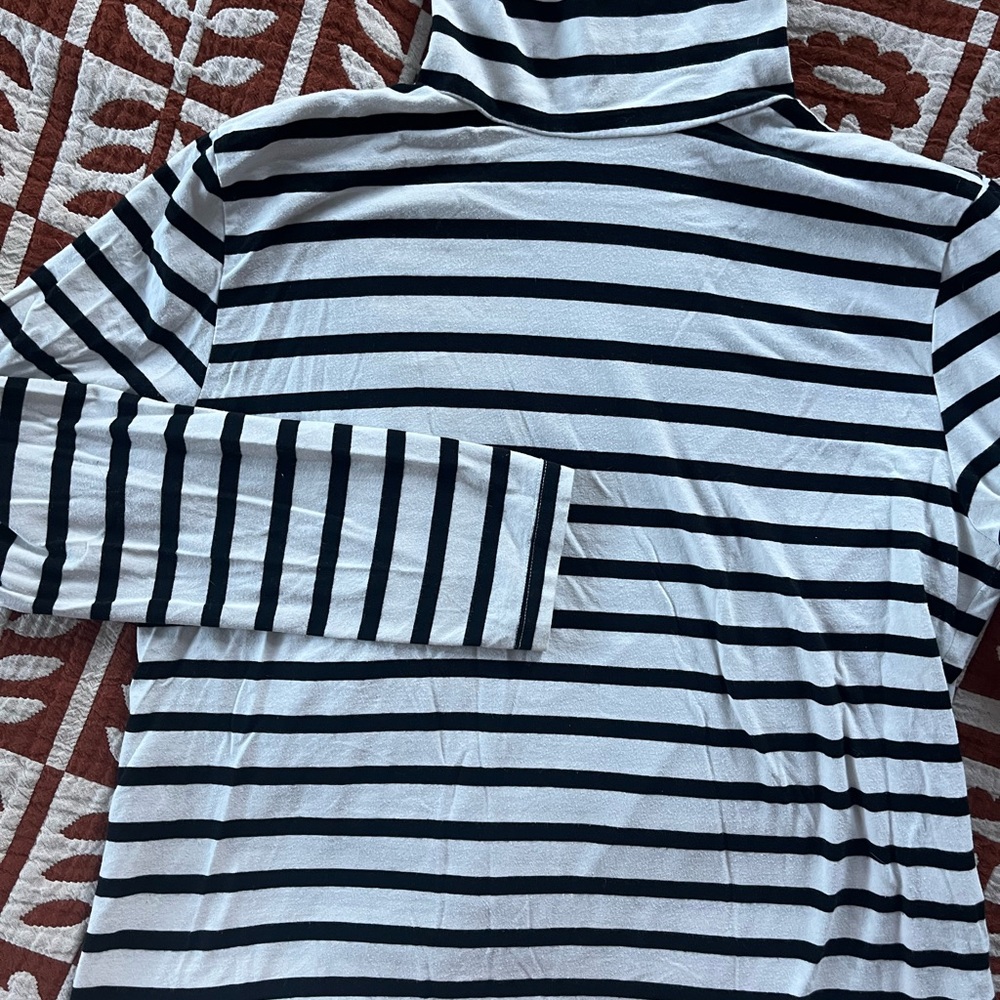 Tradlands black and white striped turtle neck